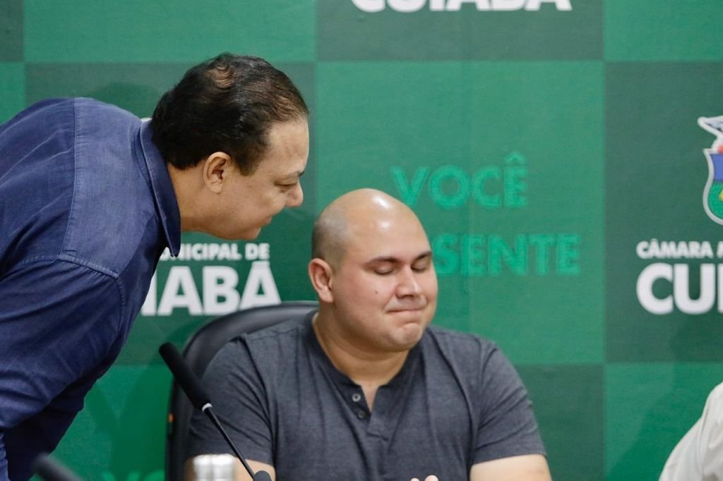 Imagem do político Abílio quando ainda era vereador em Cuiabá