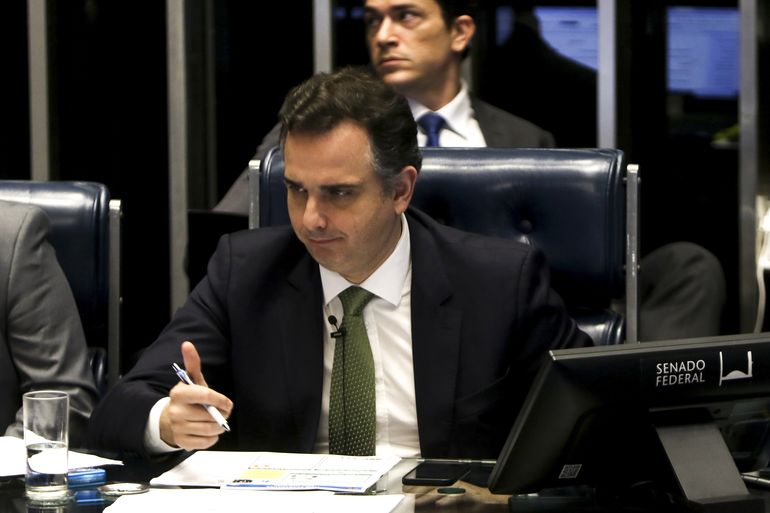 Imagem do senador Rodrigo Pacheco