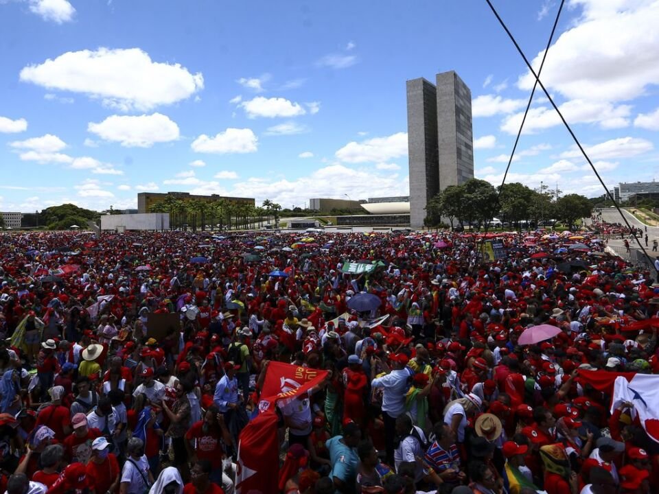 Esplanada dos Ministérios durante a posse do presidente Lula