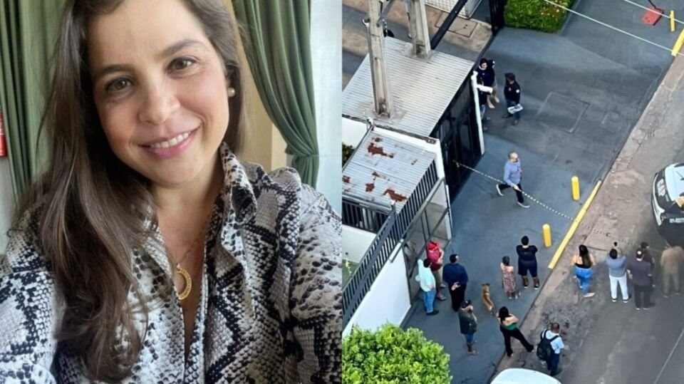 Thays Machado e o local onde foi assassinada em Cuiabá