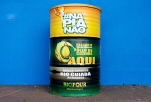 Descarte óleo de cozinha