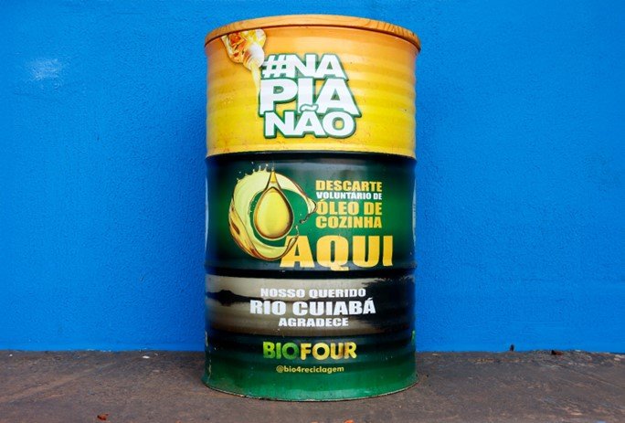 Descarte óleo de cozinha