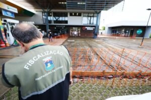 Obra de posto de combustível embargada