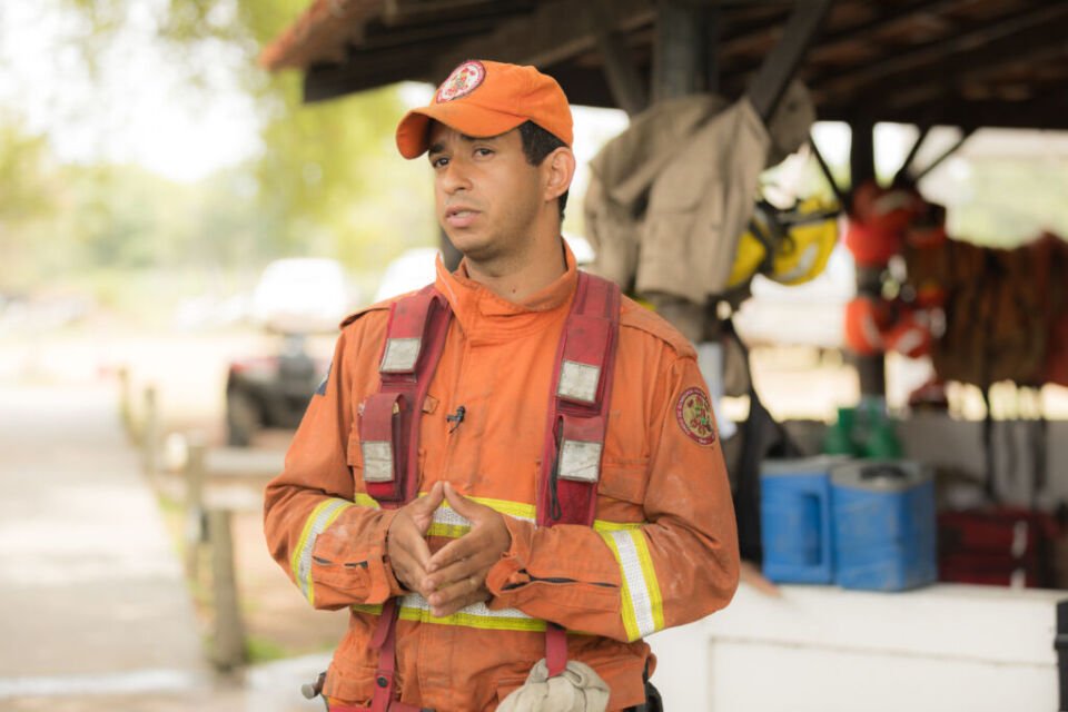 bombeiros que atuaram no incêndio no Pantanal