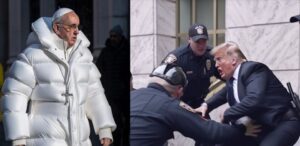 Imagens do Papa Francisco e do ex-presidente Donald Trump geradas por inteligência arficial