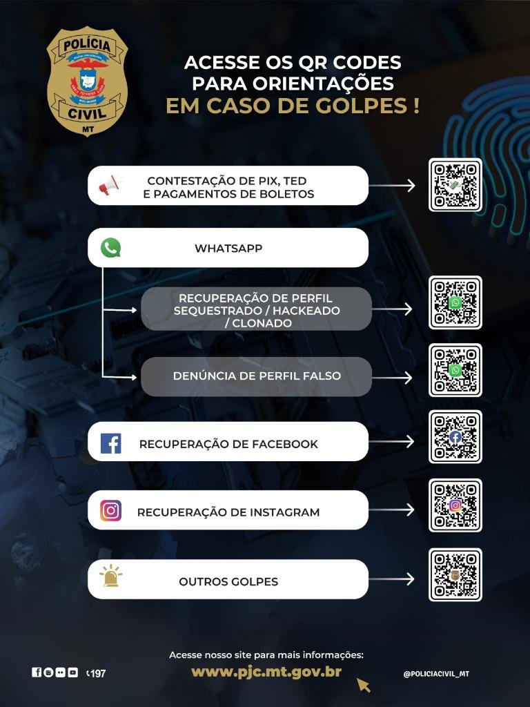 QR Code denúncias estelionato