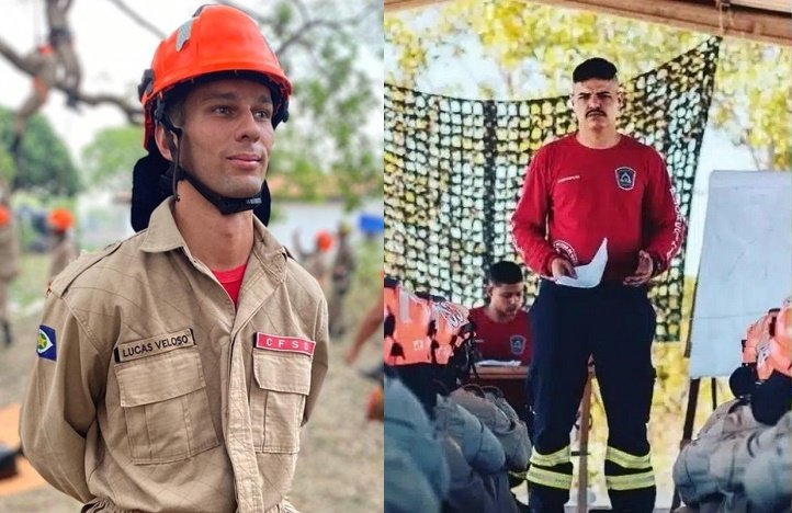 Soldado Lucas Veloso e capitão Daniel Alves