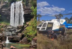 Acidente instrutor de rapel Cachoeira Rancho Queimado