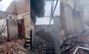 Casa incendiada por irmãos em Várzea Grande 1