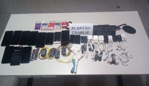 Apreensão de celulares em unidades prisionais