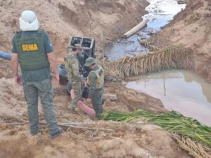 Operação em garimpos