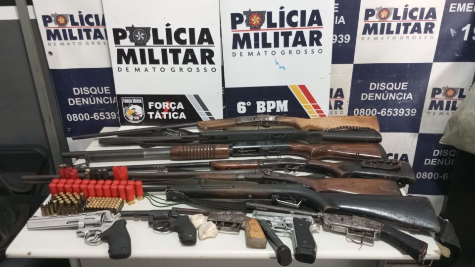 armas de fogo ilegais apreendidas