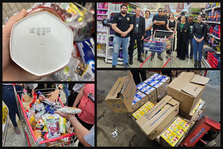 Fiscalização produtos vencidos supermercado