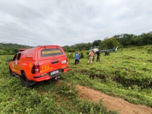 Resgate mulher perdida em mata